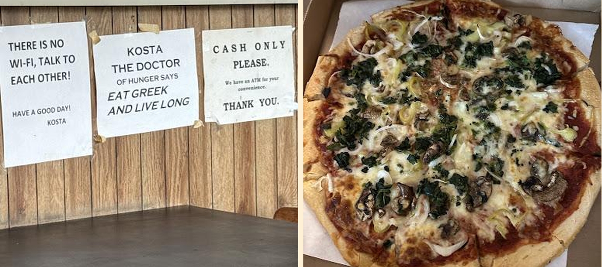 Kostas Pizza House Menu